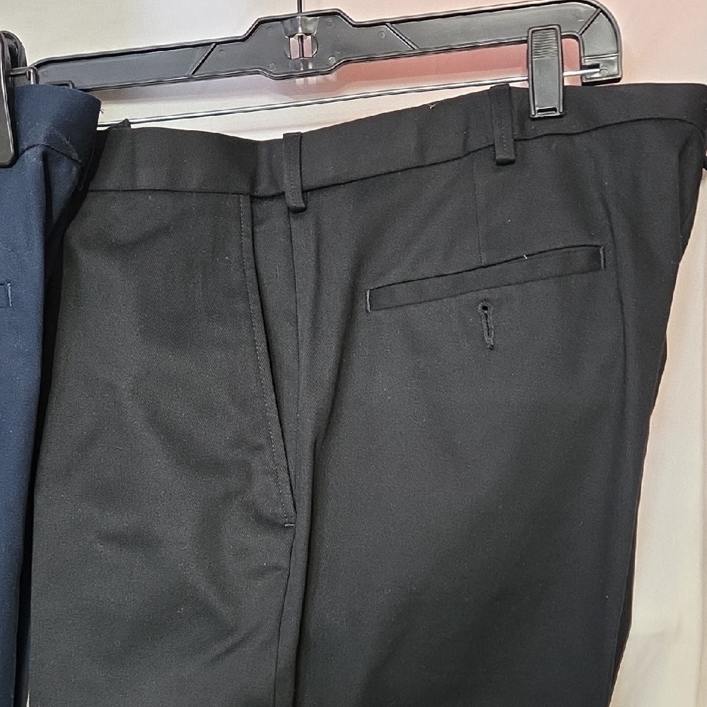 3 Pair Haggar dress pants. Available in charcoal, navy, and black. 36x29 - Picture 4 of 13